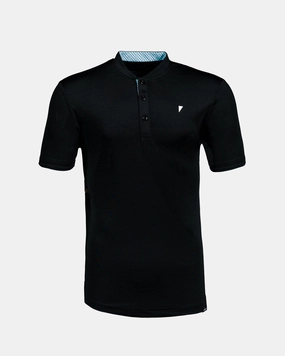 Black Ice Blade Polo BreathableMoistureBarrier FlatlockStitching
