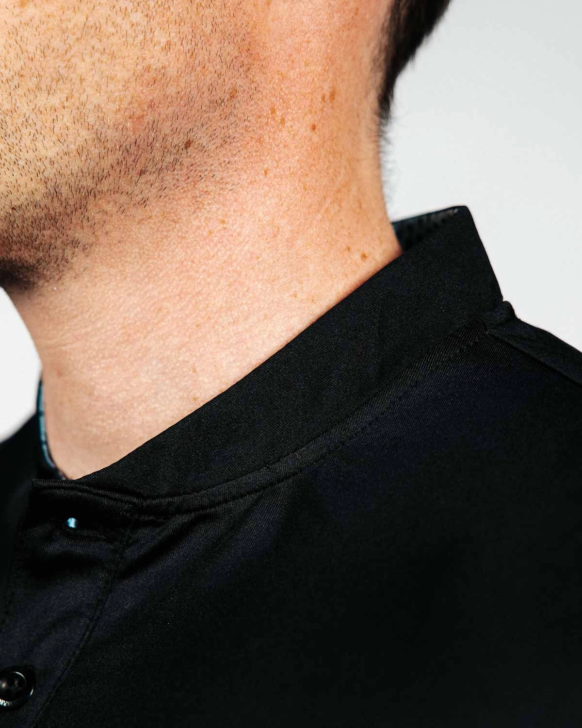 DoubleLayered Collar Odor Resistant Technology Black Ice Blade Polo