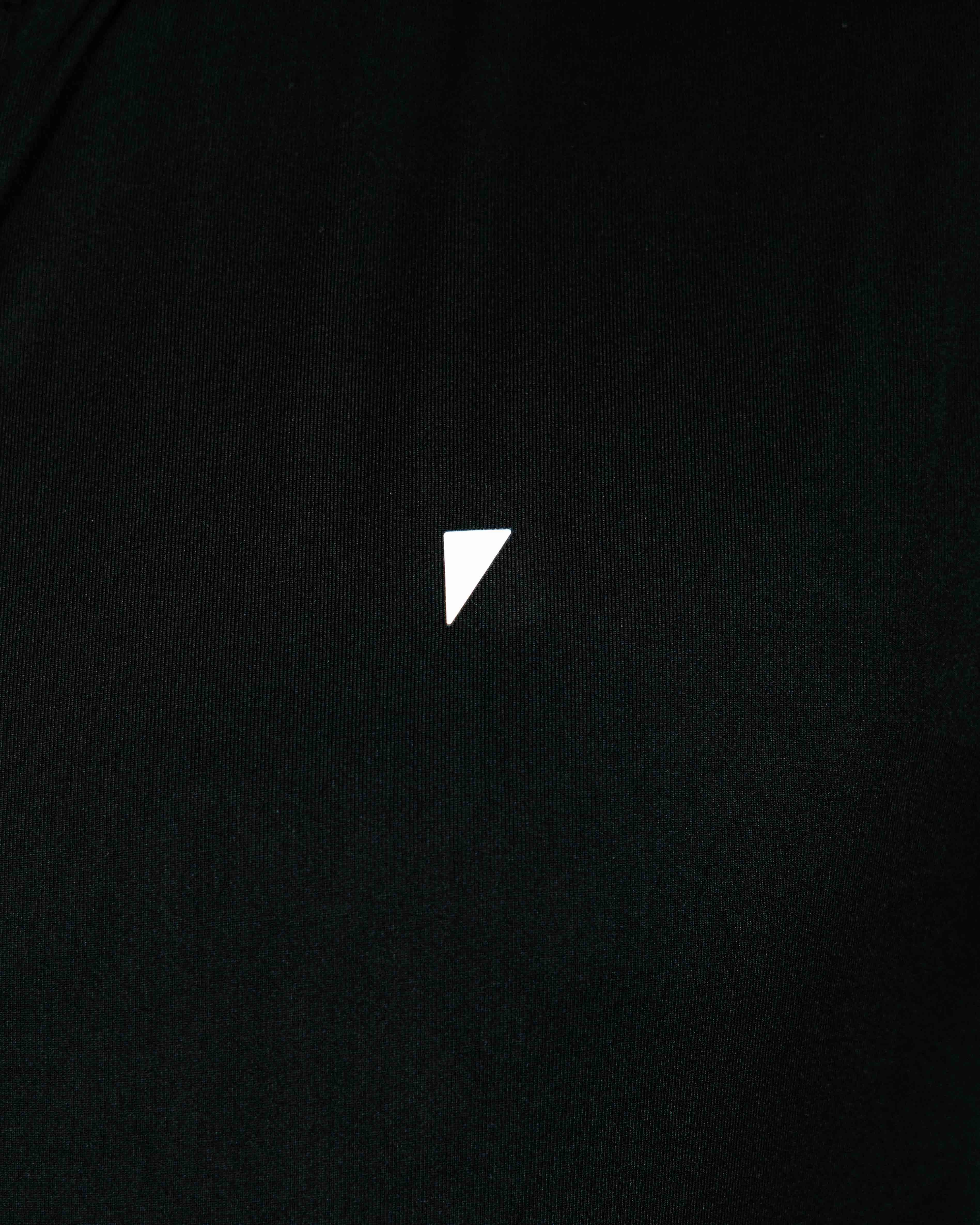 HighNeckline Temperature Control Technology Black Long Sleeve Blade Polo