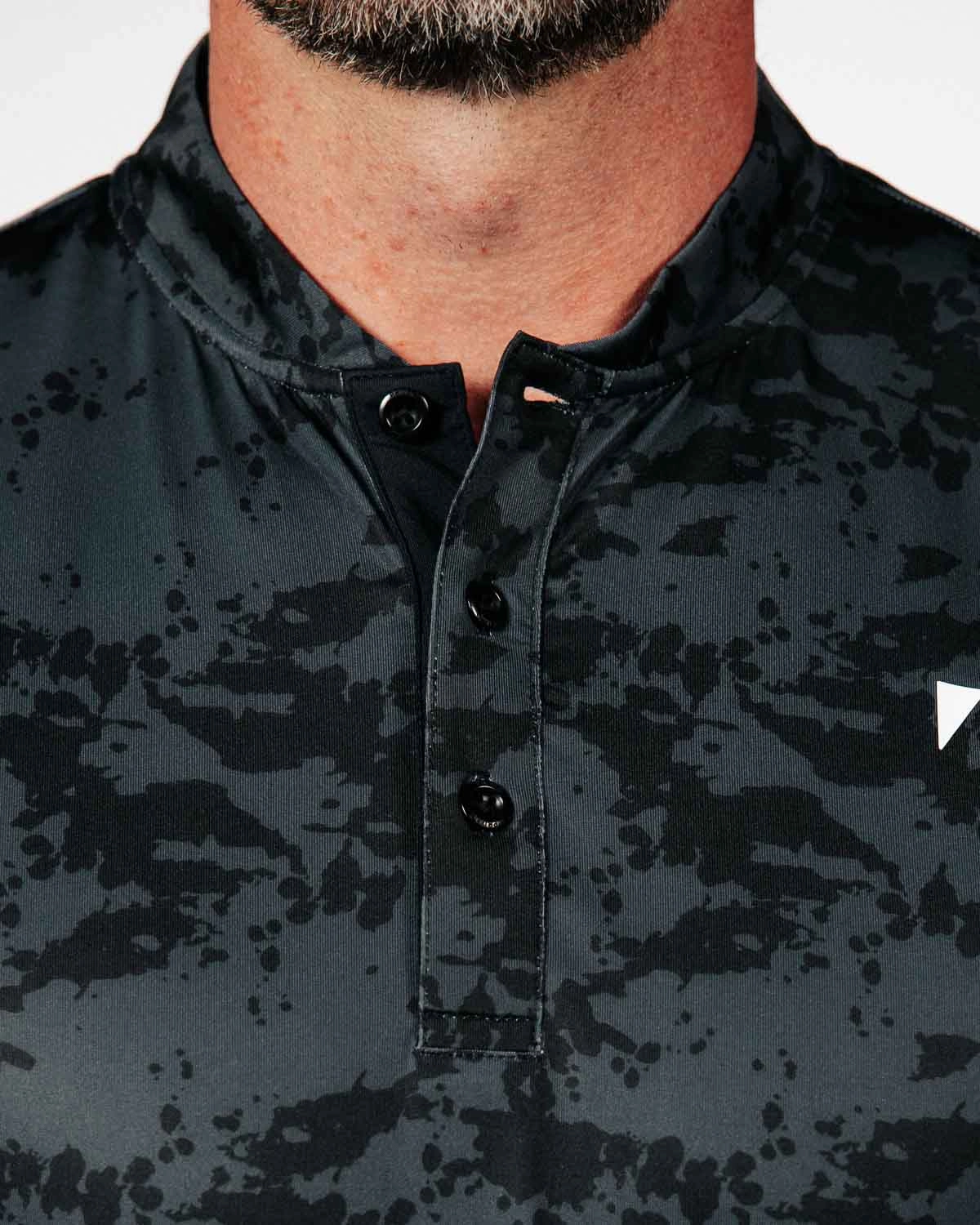 AdvancedAirflowChannels Black Splatter Blade Polo
