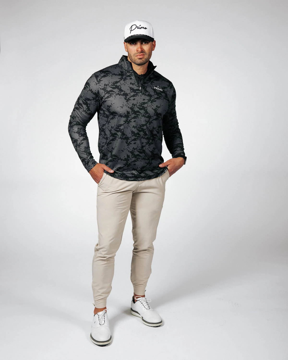 Black Splatter Classic Quarter Zip MultiPanel Design