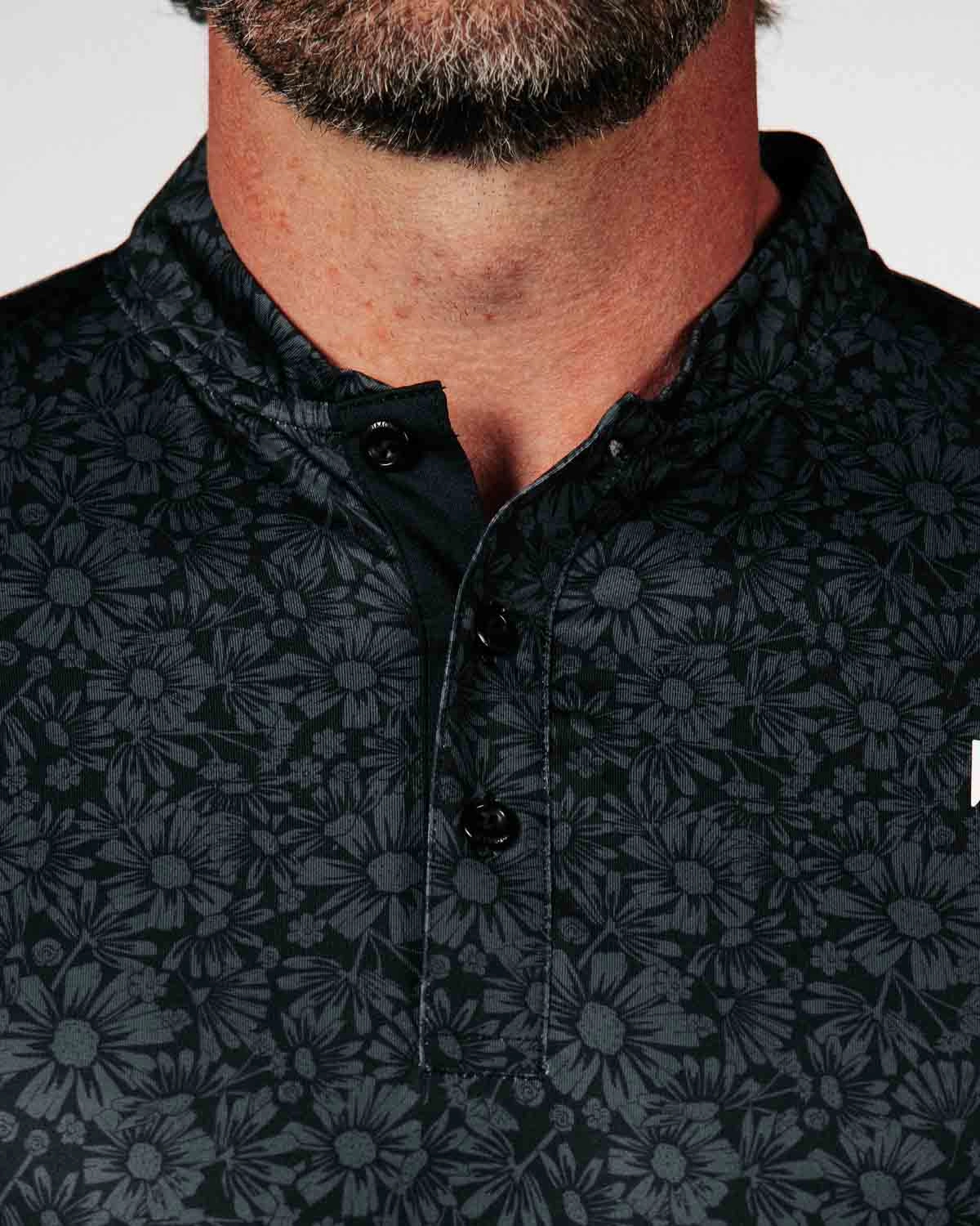 Black Sunflower Blade Polo Anti Static Cloth Blend