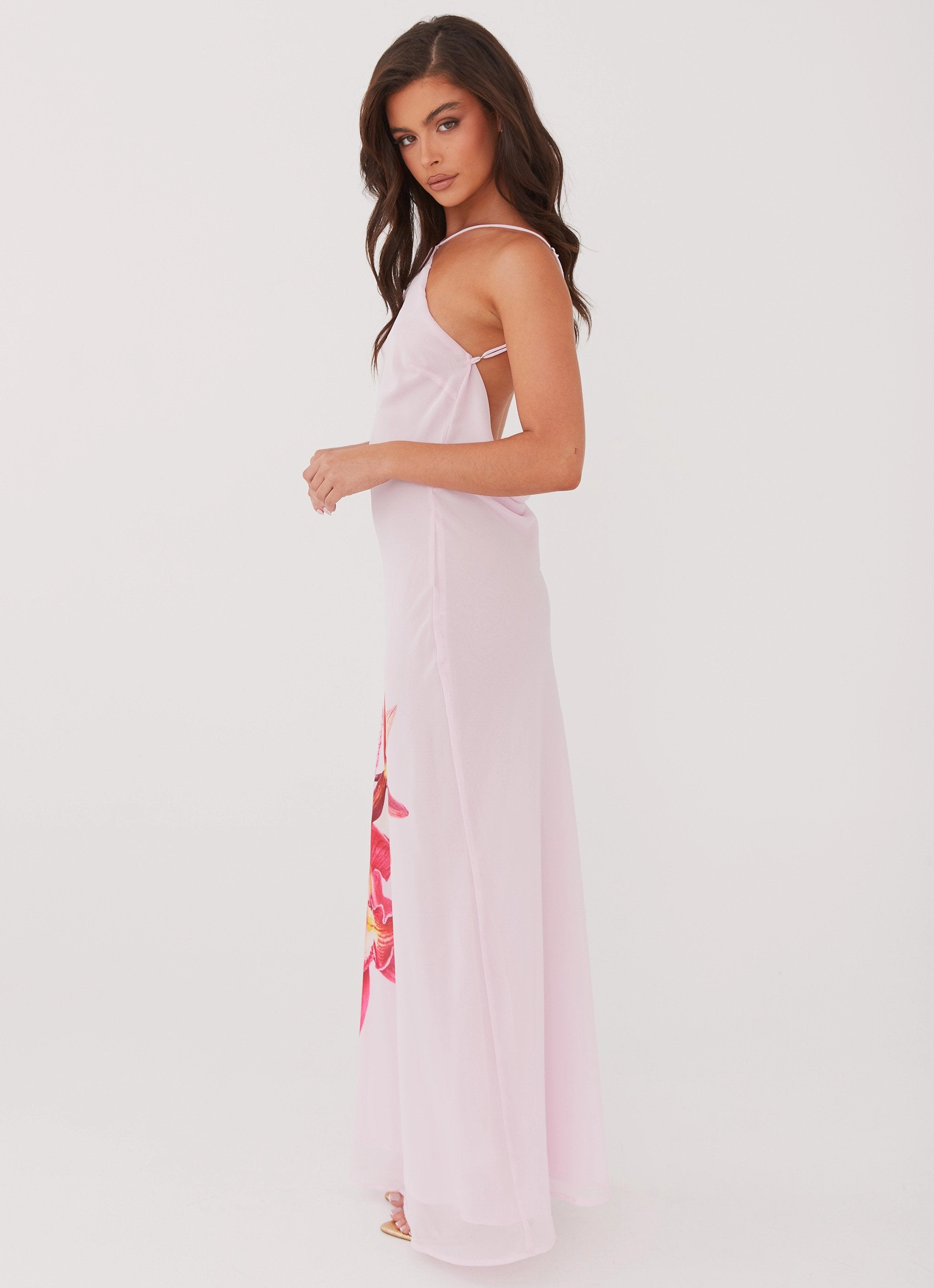Blossom Hearts Maxi Dress - Pink Peony Fresh Palette