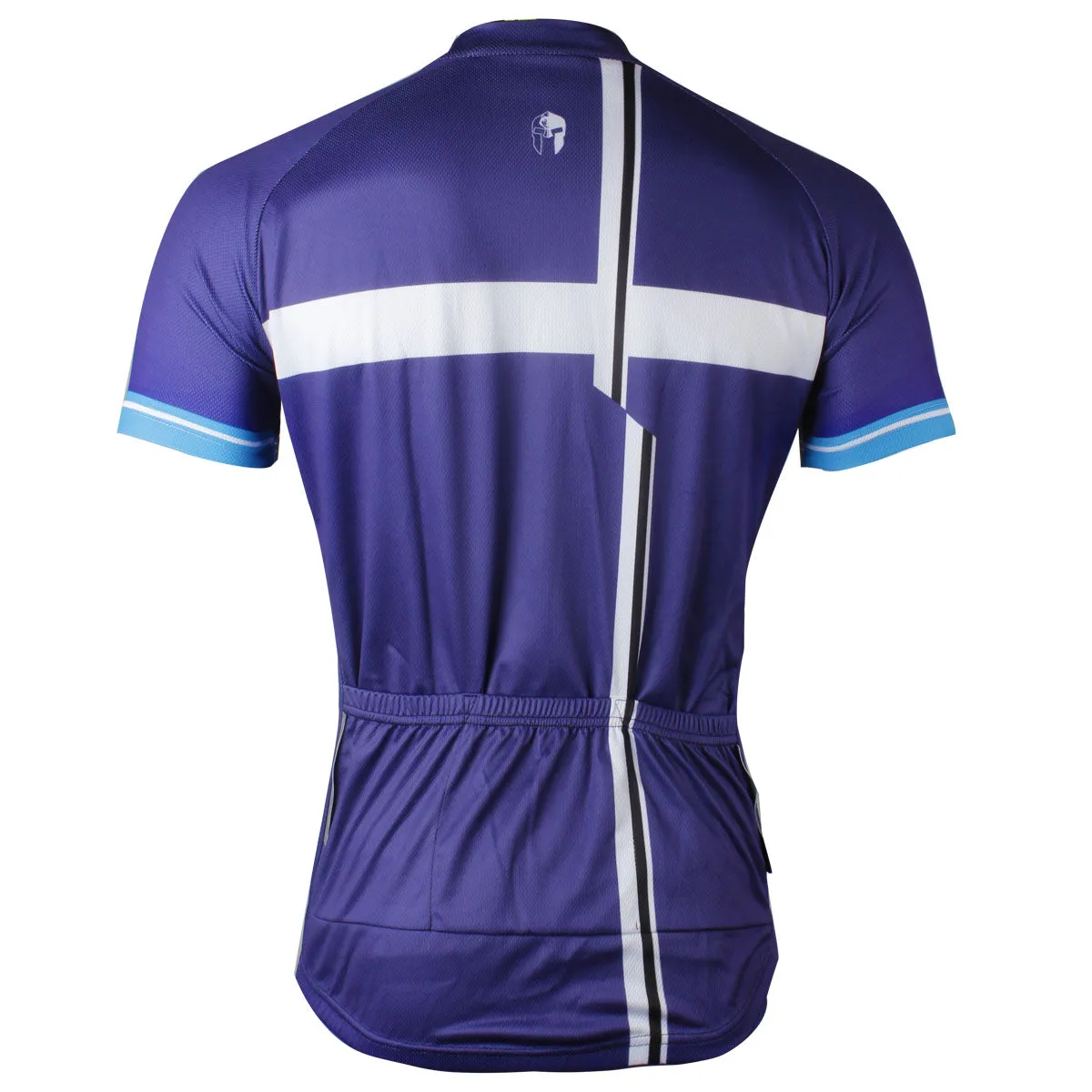 Blue Men's Summer Biking Cycling Jersey Short Sleeve  NO.783