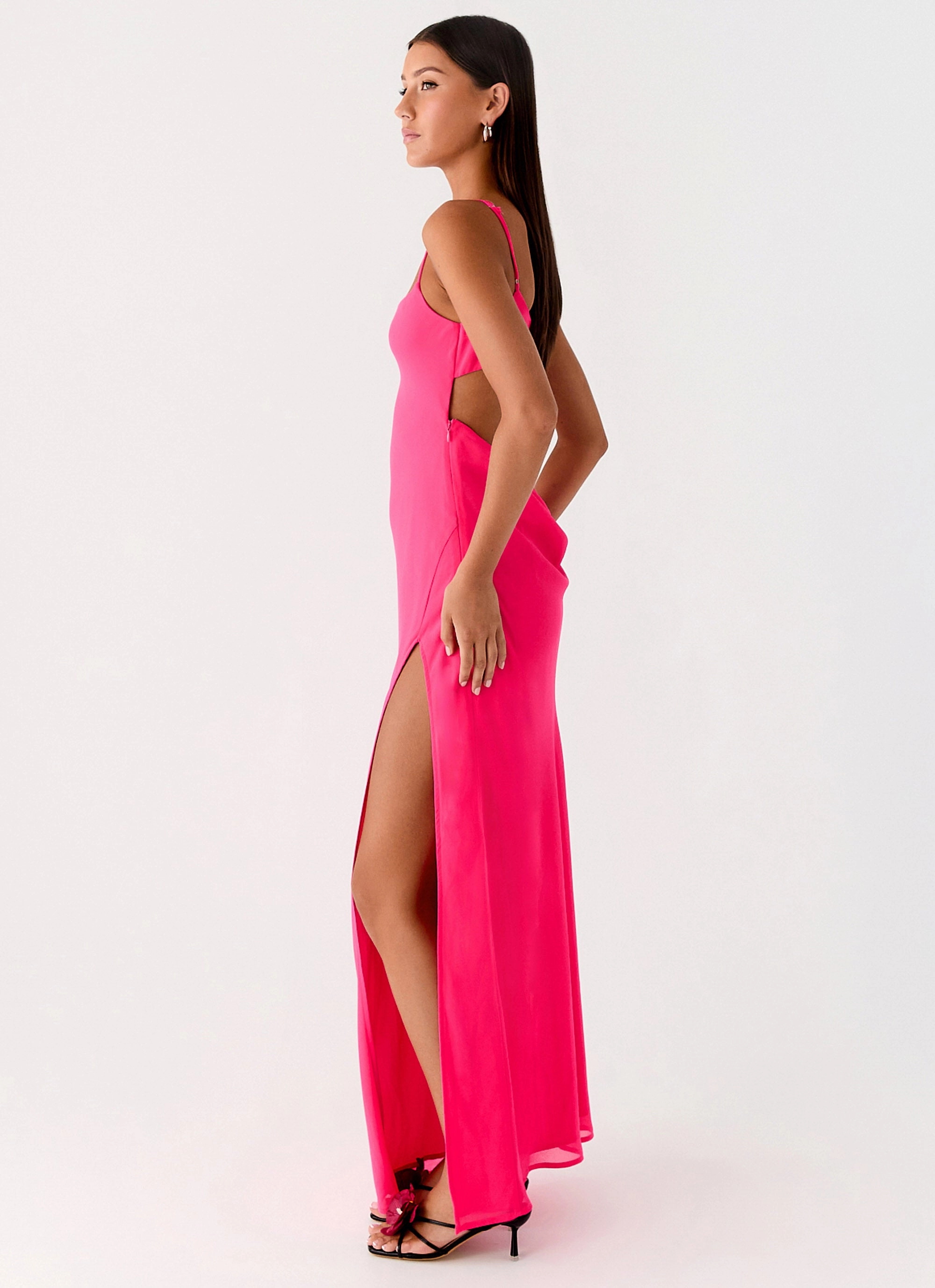 Alouette Maxi Dress - Fuchsia Airy Touch Light Base