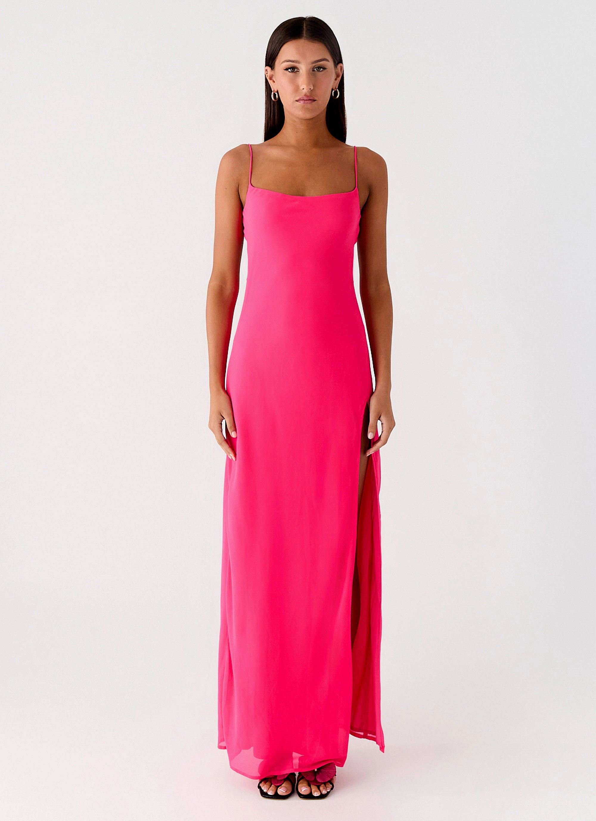 Night Charm Alouette Maxi Dress - Fuchsia