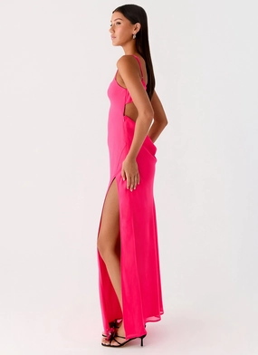 Alouette Maxi Dress - Fuchsia Airy Touch Light Base