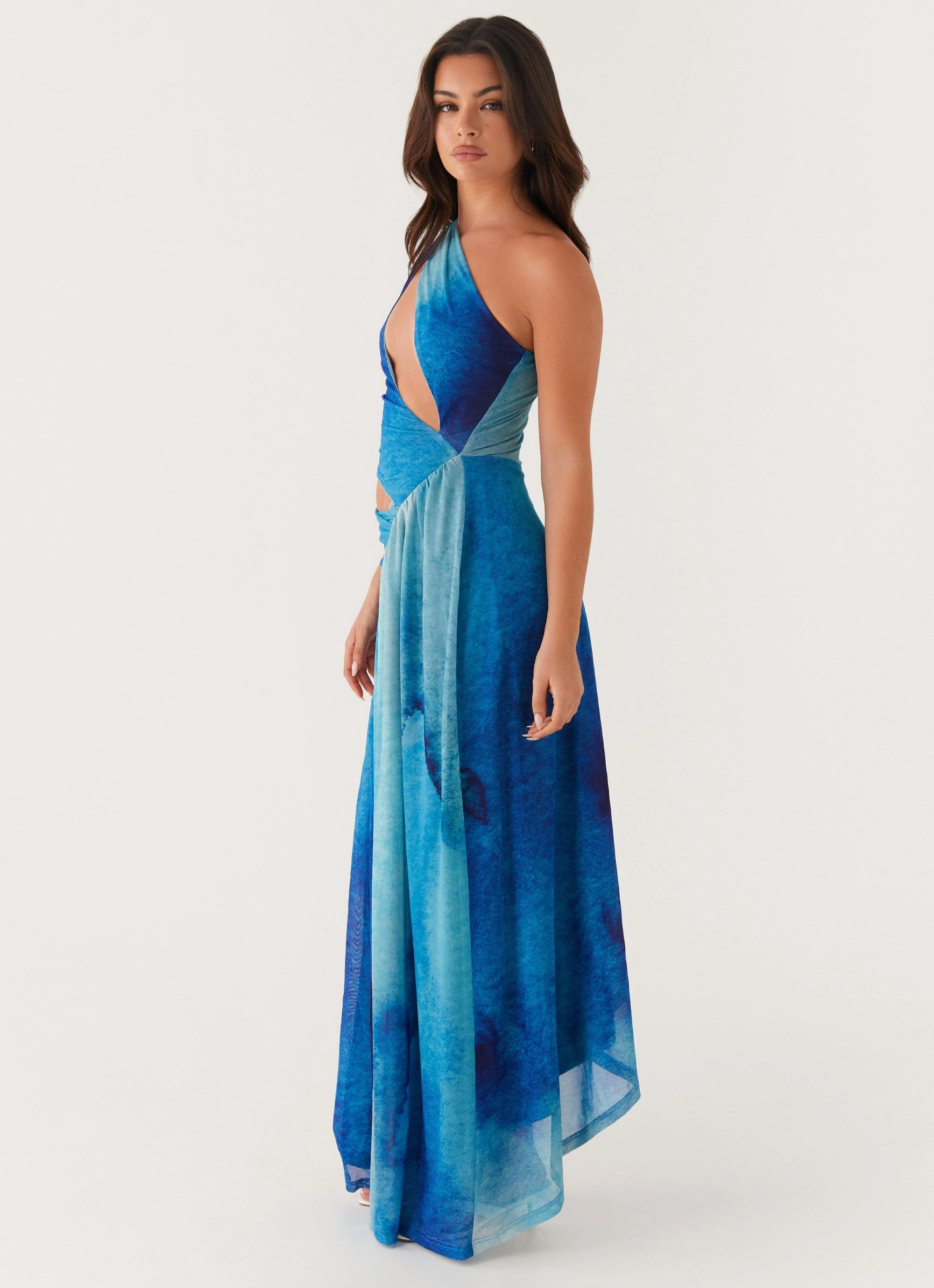 Relax Layers Blinded Maxi Dress - Blue Tie Dye