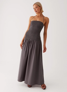 Trend Smart Zahra Maxi Dress - Charcoal