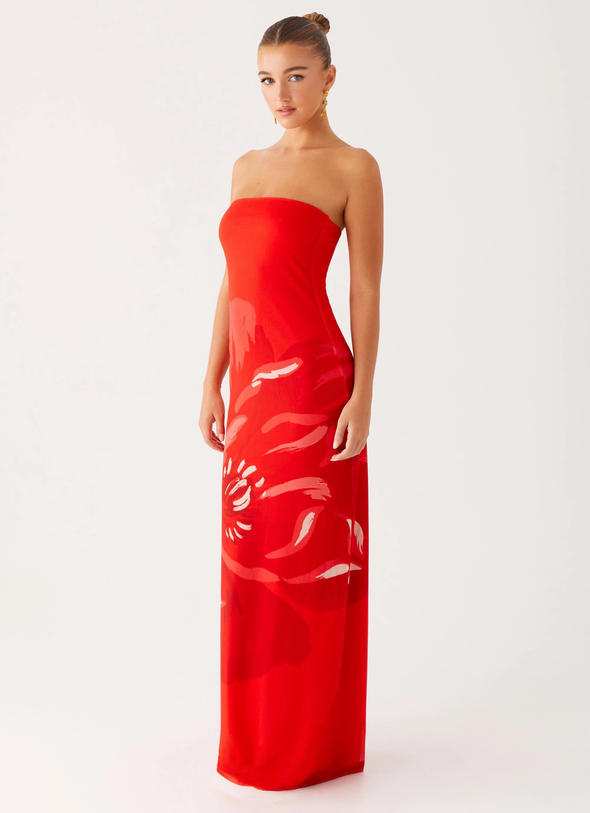 Vibrant Look Fabian Maxi Dress - Red