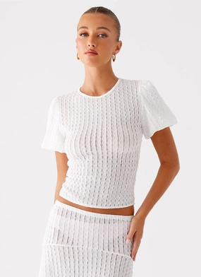 Quick Release Fasteners Adjustable Shoulder Straps Katta Top - Ivory