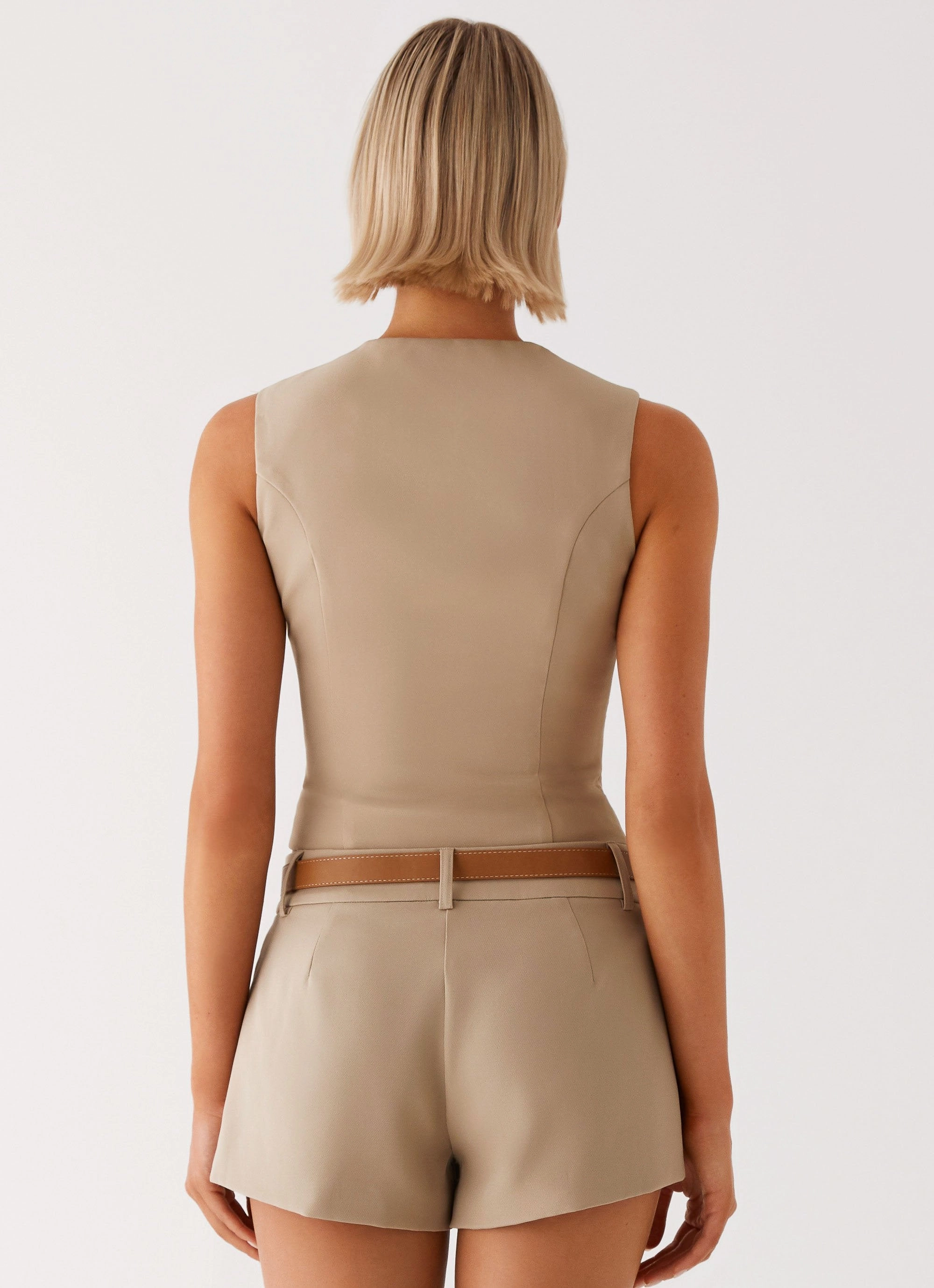 Formal top Bonny Fitted Top - Brown