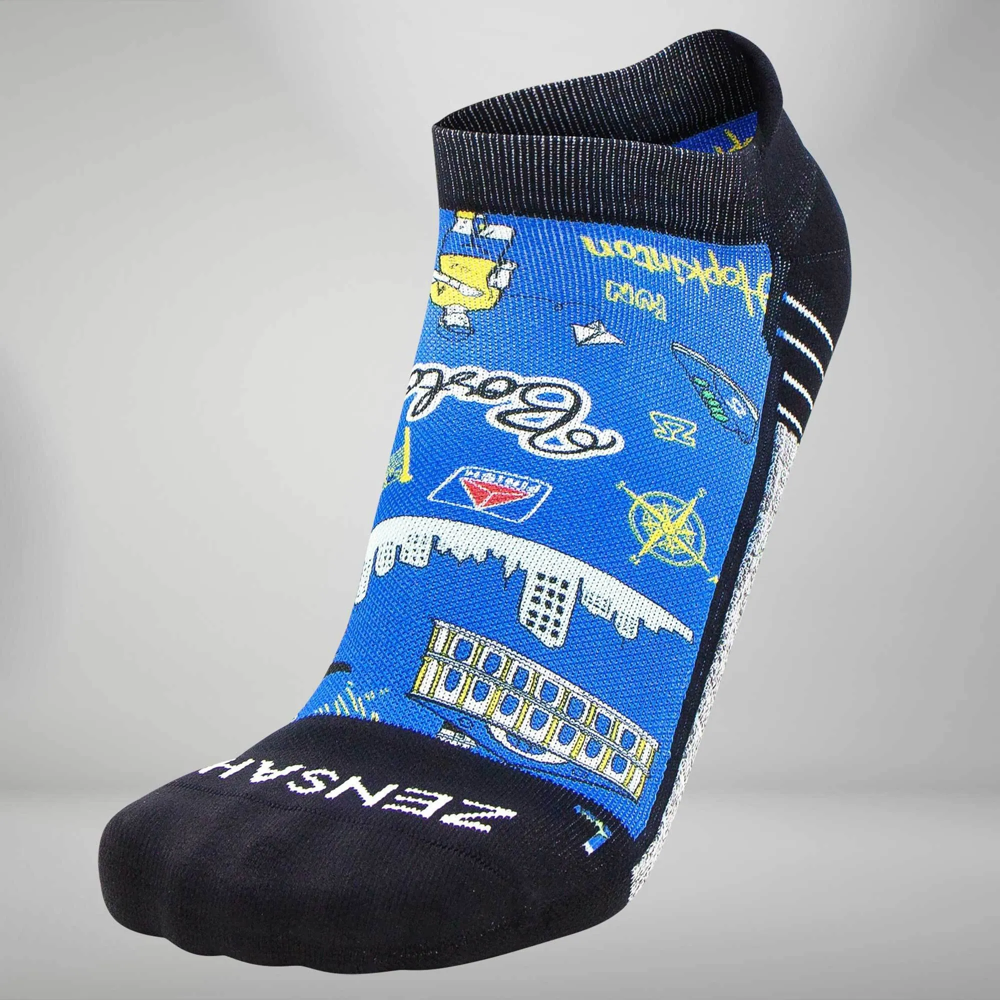 Boston Doodle 2.0 Socks (No Show)