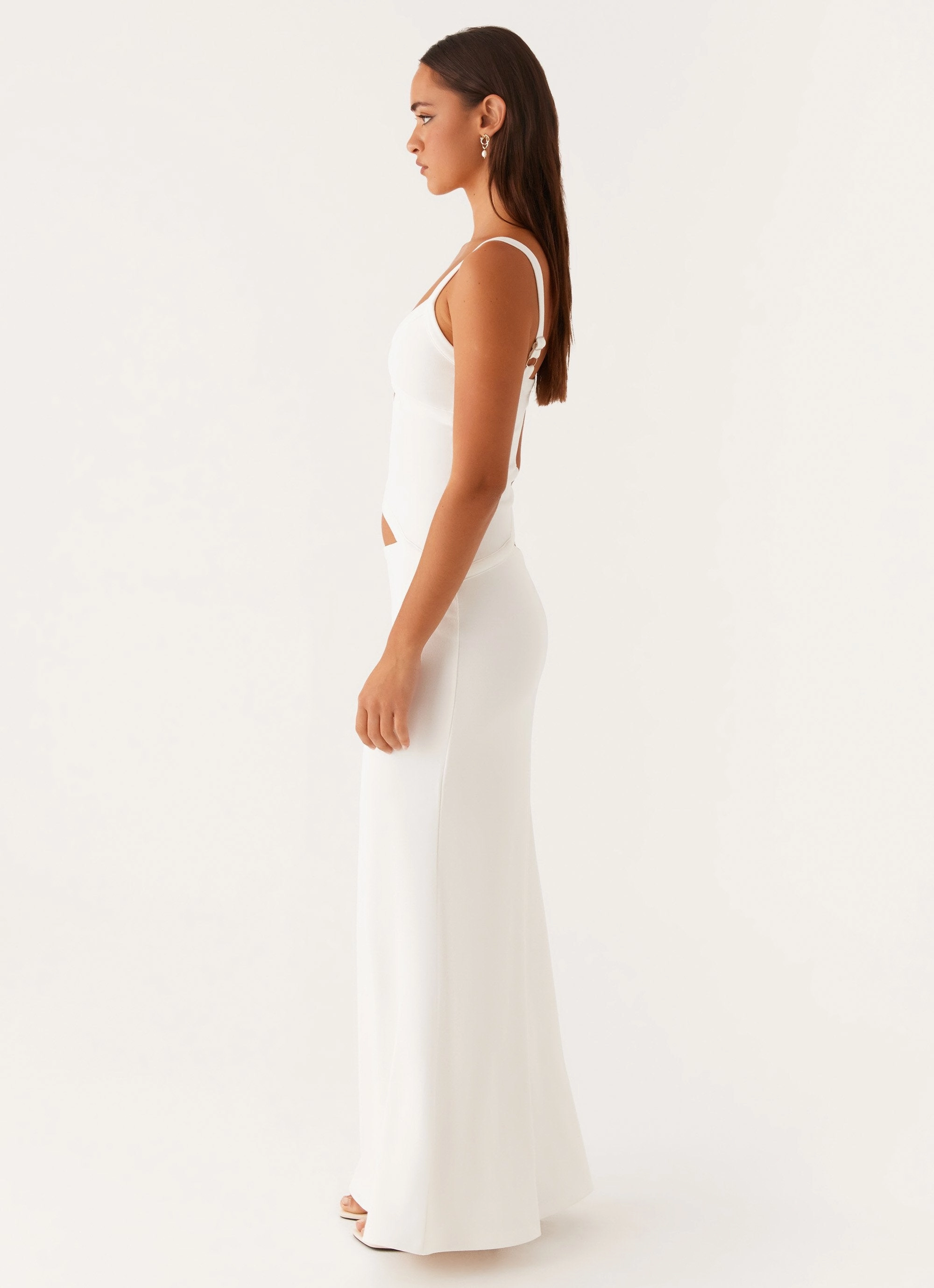 Minimal Core Abrasion-resistant Jocelyn Maxi Dress - White