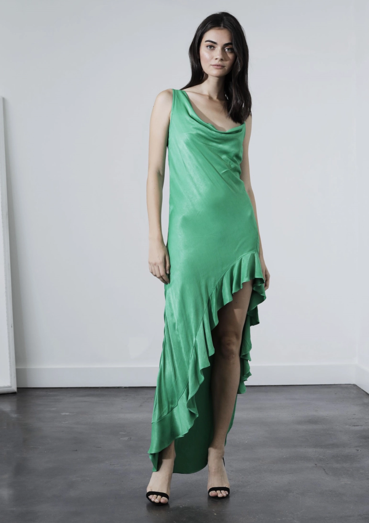 Azelea Midi Dress - Kelly Green Soft Waist
