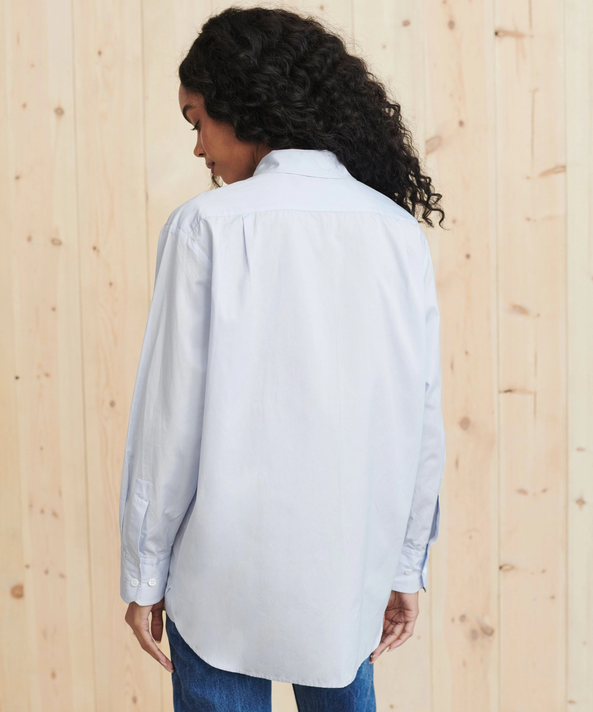 QuickRelease Fastener FlatlockSeams Boyfriend Shirt