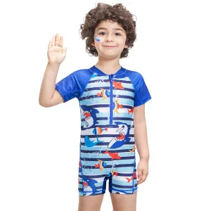 Boys One-Piece Shark Swimwear