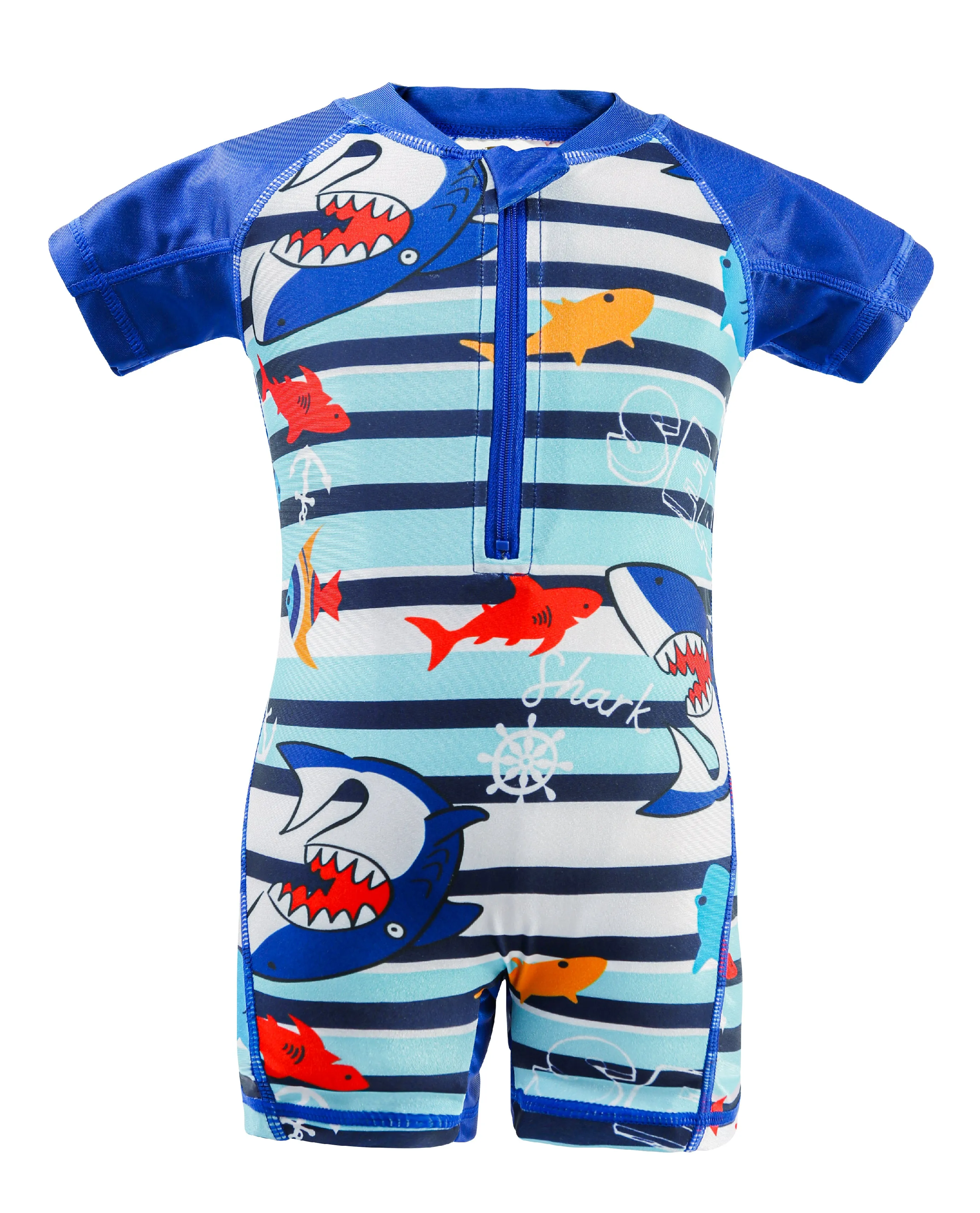 Boys One-Piece Shark Swimwear