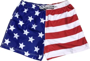 Boys Swim Trunks Quick Dry Elastic Waist Drawstring