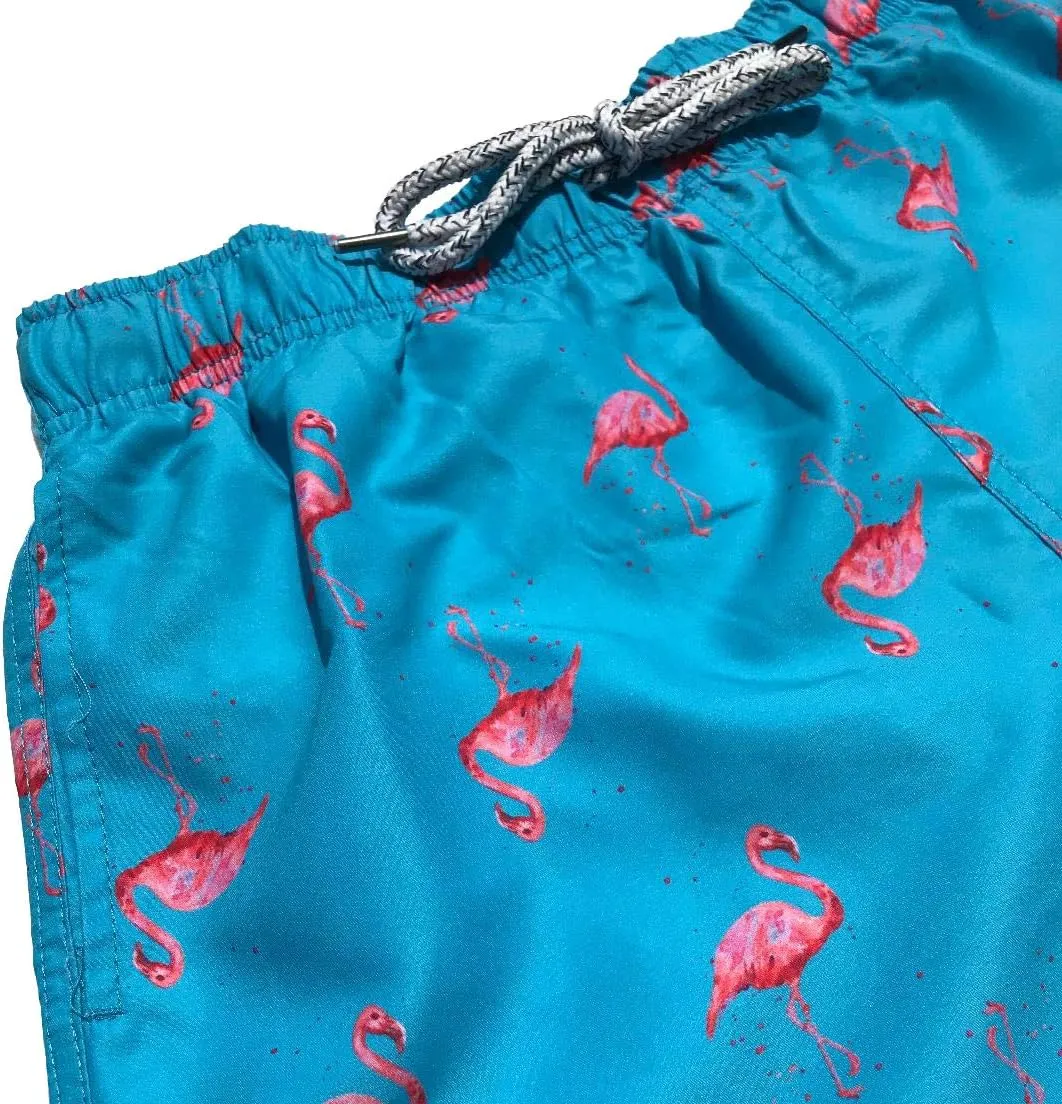 Boys Swim Trunks Quick Dry Elastic Waist Drawstring