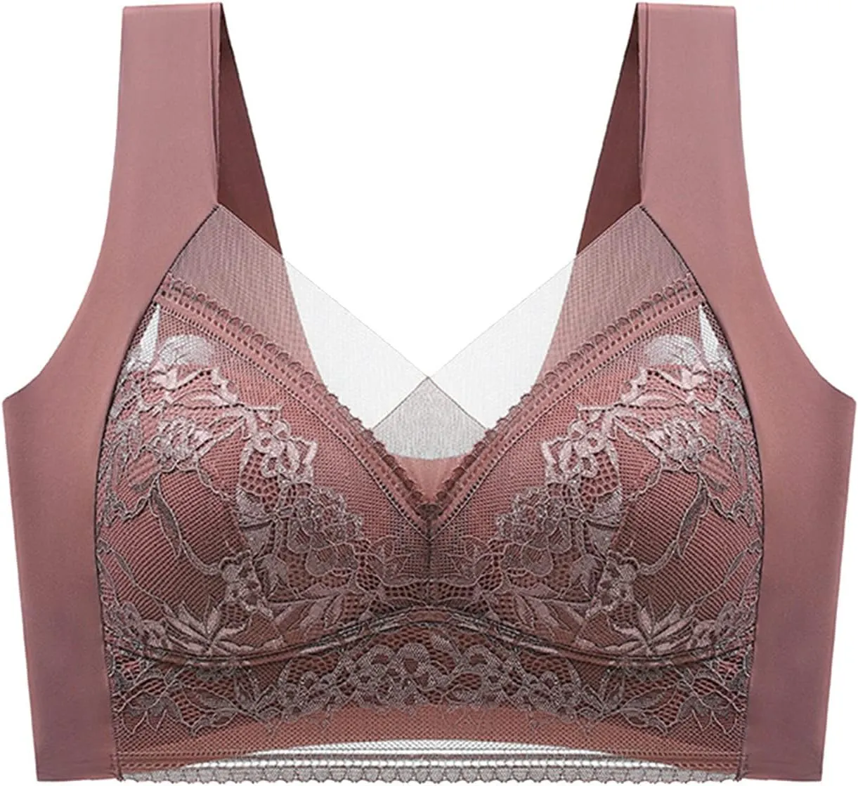 Bra for Women Thin High Plus Size Support Gathering Camisole Bras Push Up Full Coverage Wireless Breathable Comfy Bralettes