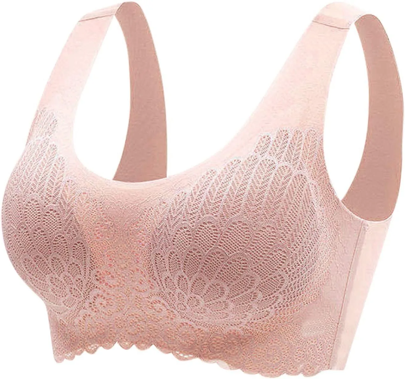 Bras for Women Lace Full Coverage 2025 Gathering Bras Seamless High Support Breathable Comfortable Wirefree Bralettes