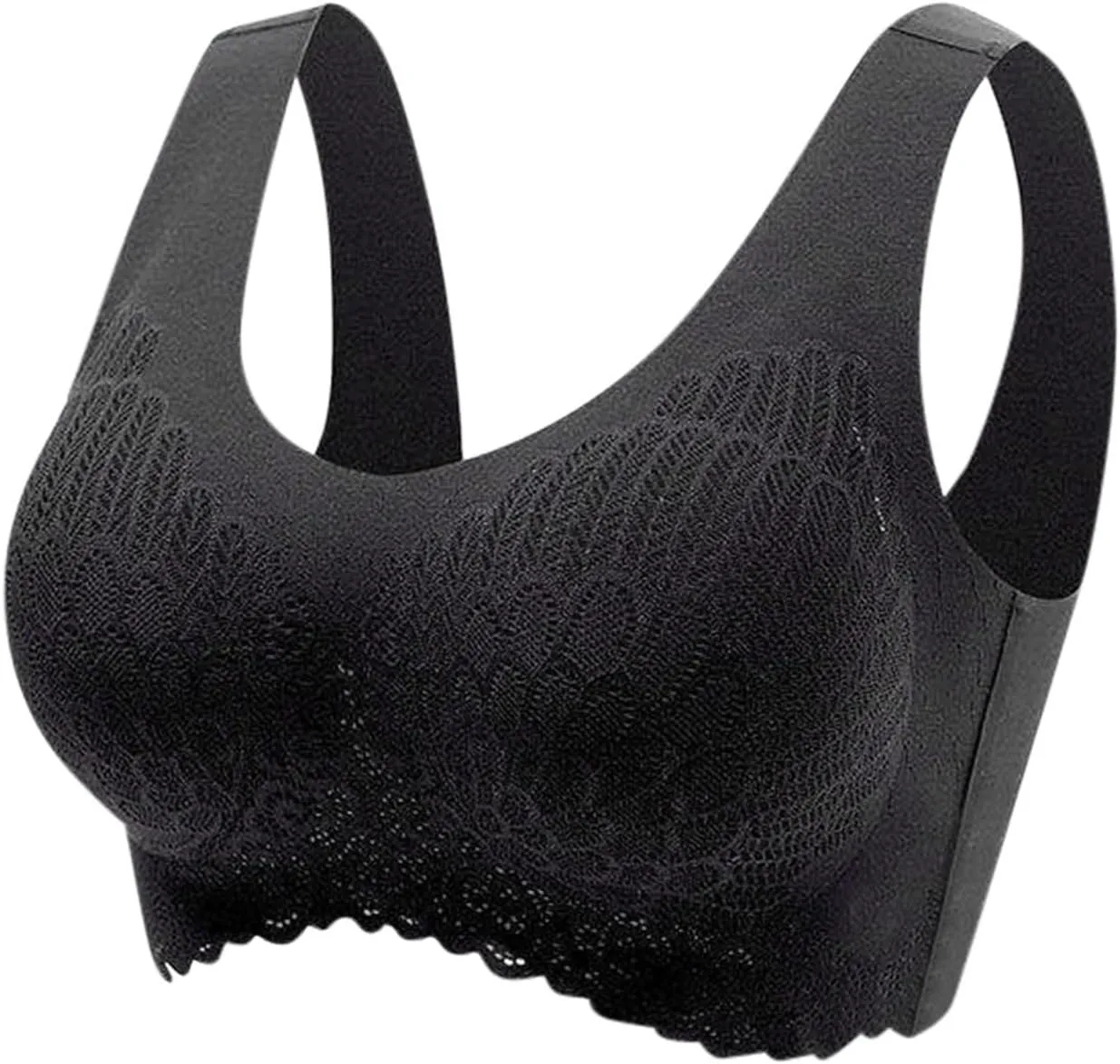 Bras for Women Lace Full Coverage 2025 Gathering Bras Seamless High Support Breathable Comfortable Wirefree Bralettes