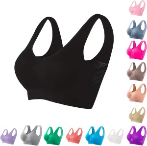 Breathable Anti-Sagging Breasts for Women Sports Bras Cooling Comfort Wireless Bra Breathable Lift Up Air Bra