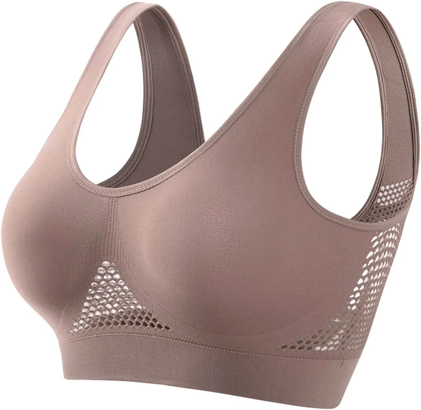 Breathable Anti-Sagging Breasts Sports Bras for Women Cooling Comfort Wireless Bra Breathable Lift Up Air Bra