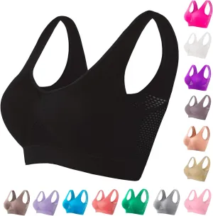 Breathable Anti-Sagging Breasts Sports Bras for Women Cooling Comfort Wireless Bra Breathable Lift Up Air Bra