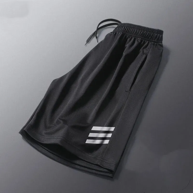 Breathable Striped Running Shorts for Men