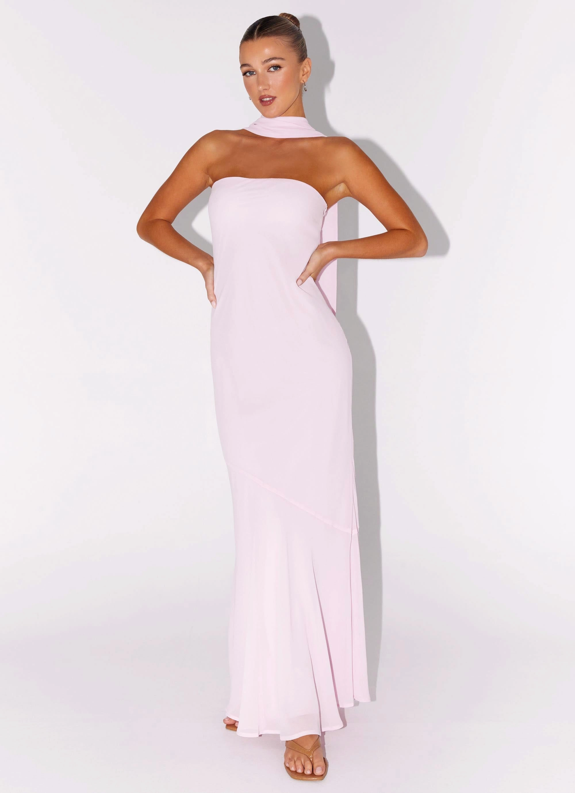 Under The Pagoda Maxi Dress - Pink Pose Sweet Relax Appeal