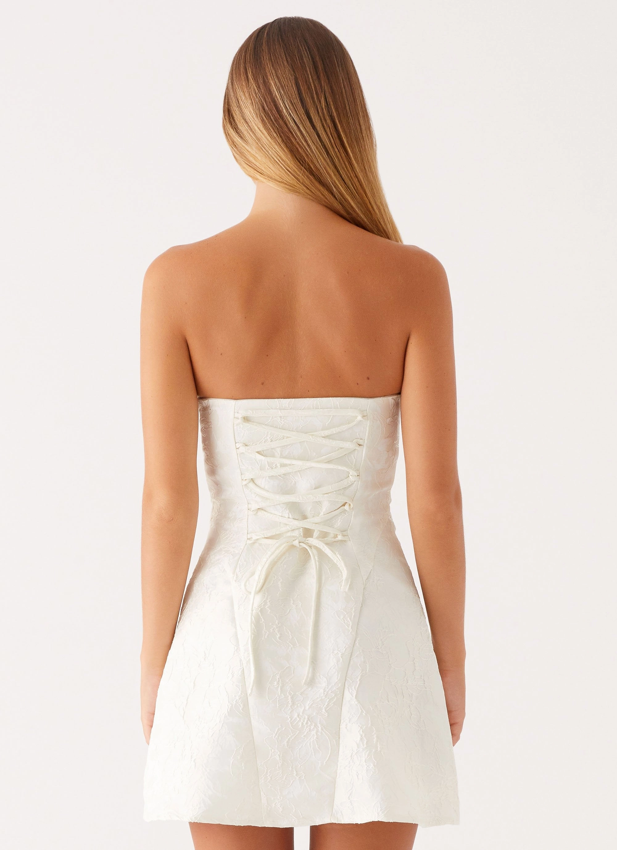 knee-length So Stylish Mini Dress - White