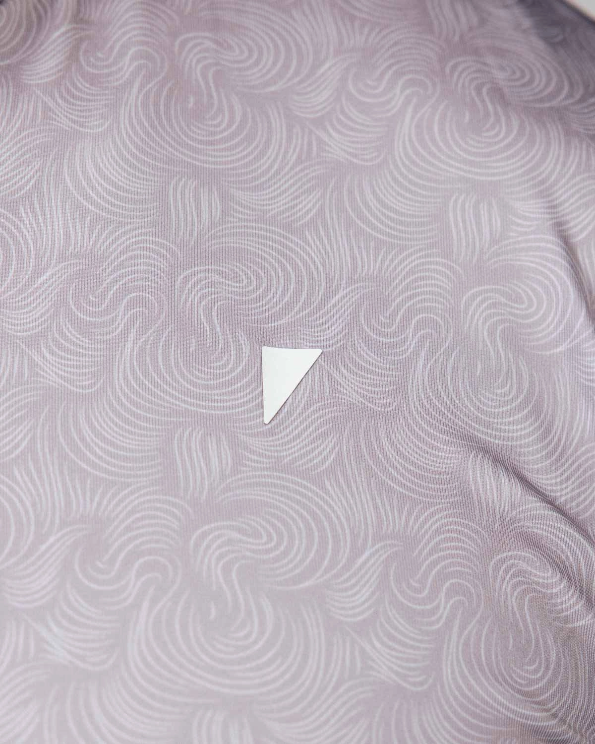 Garment Washed Finish Oyster Pink Swirl Blade Polo