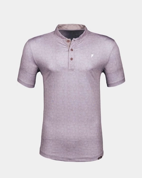 Oyster Pink Swirl Blade Polo Quick Dry Material LightReflective