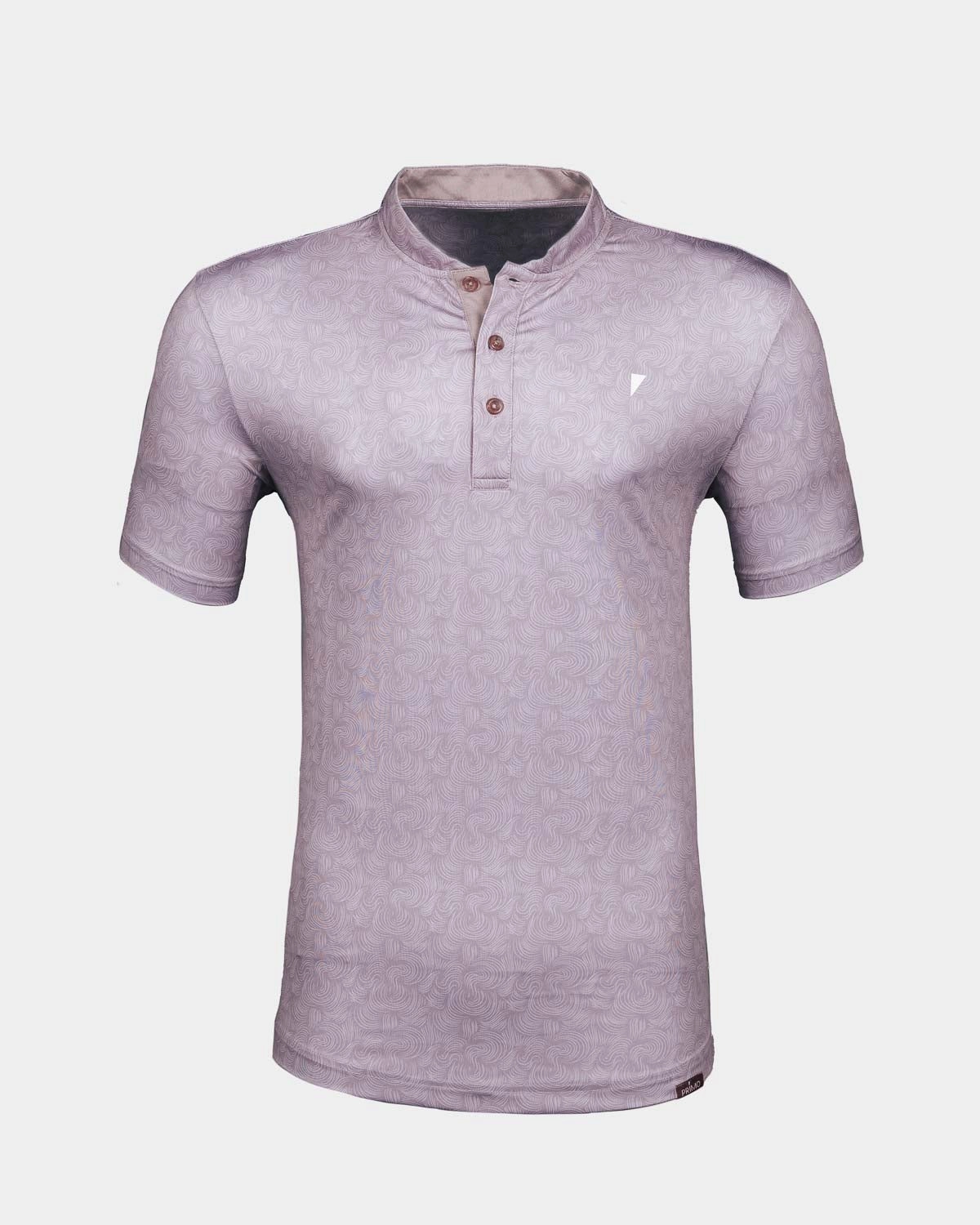 Oyster Pink Swirl Blade Polo Quick Dry Material LightReflective