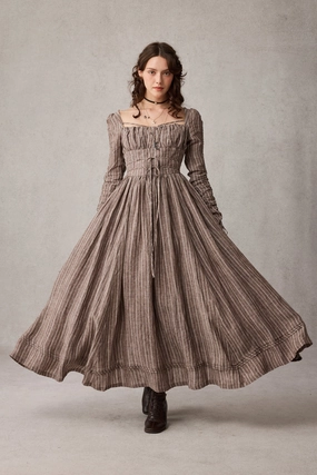 Monette 27 | Corset Linen Dress QuickDry Technology