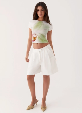 Pistachio Lily Baby Tee - Green MultiPurposeUtility Outdoor Apparel