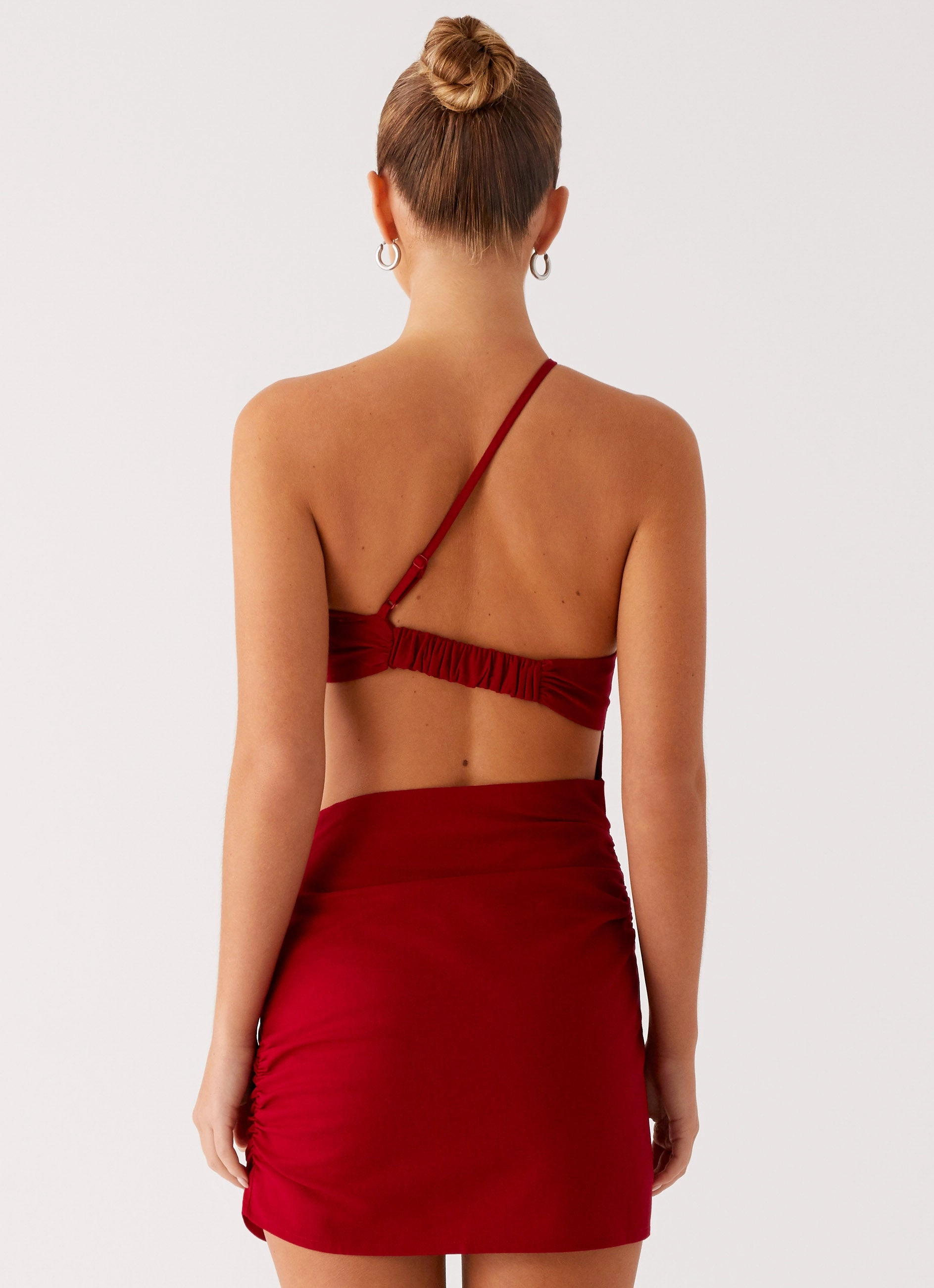 Gossip Mini Dress - Red Easy and Effortless Breathable fabric