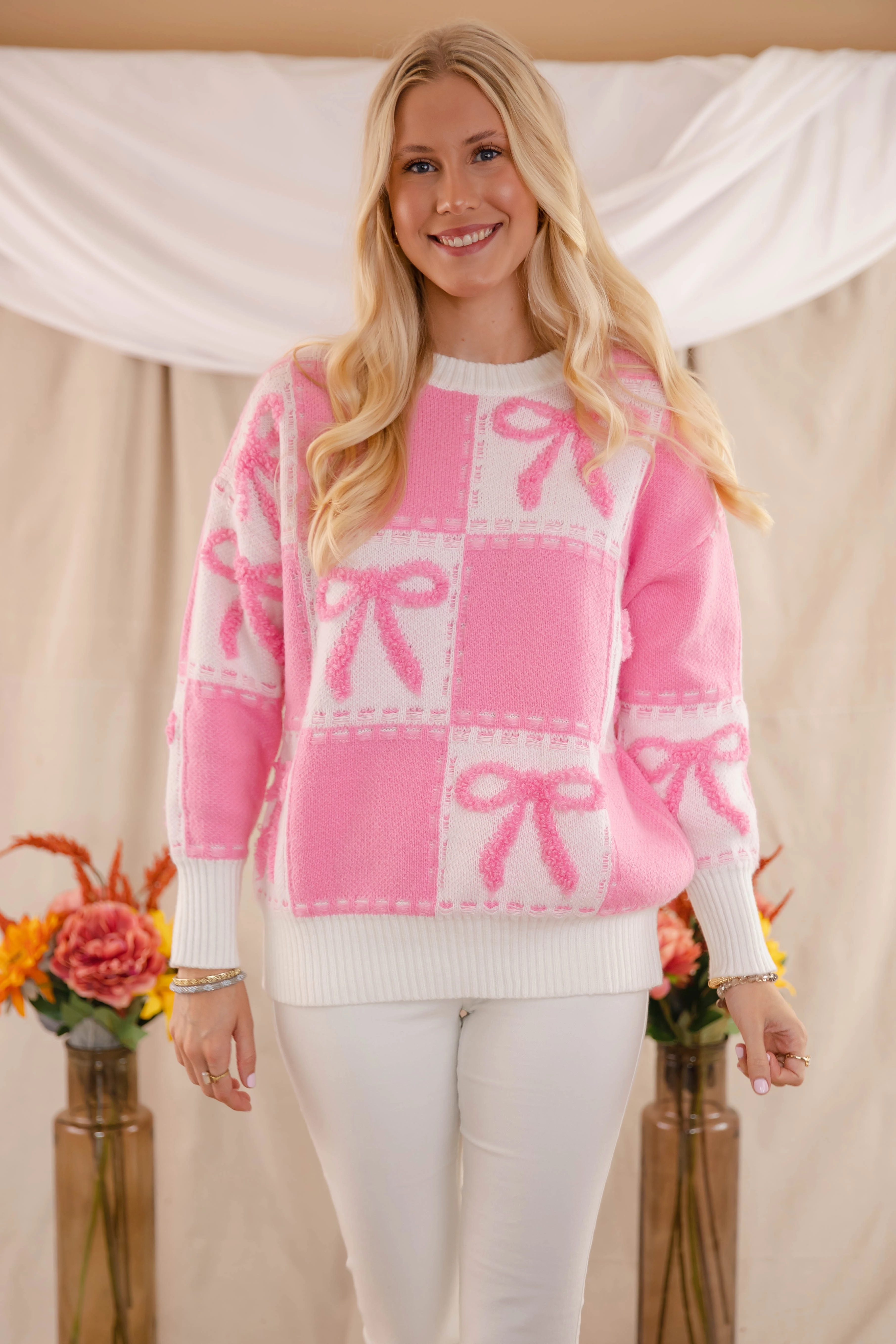Something Timeless Sweater-Pink PlacketDetail