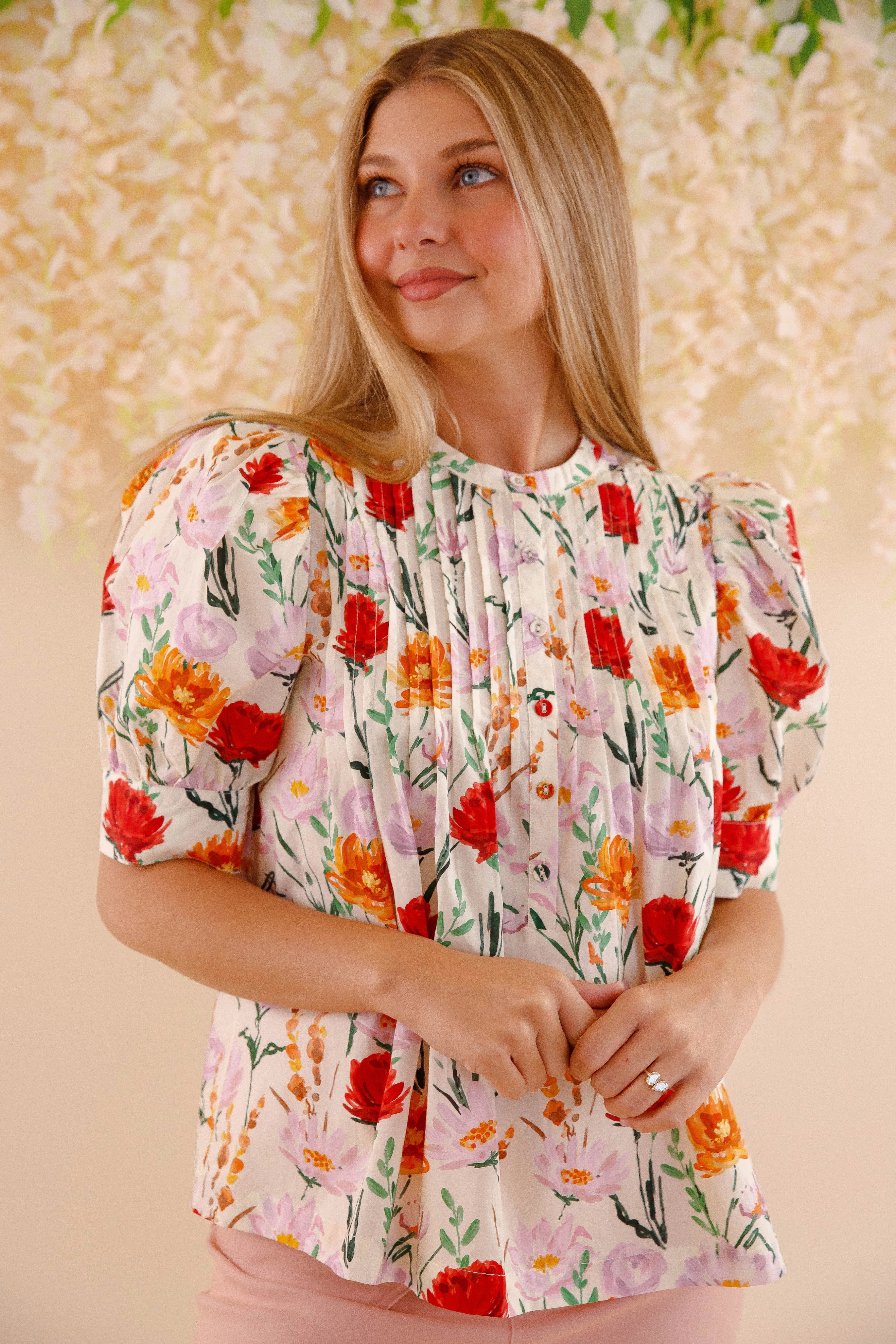 Tension Balanced Design In My Garden Blouse