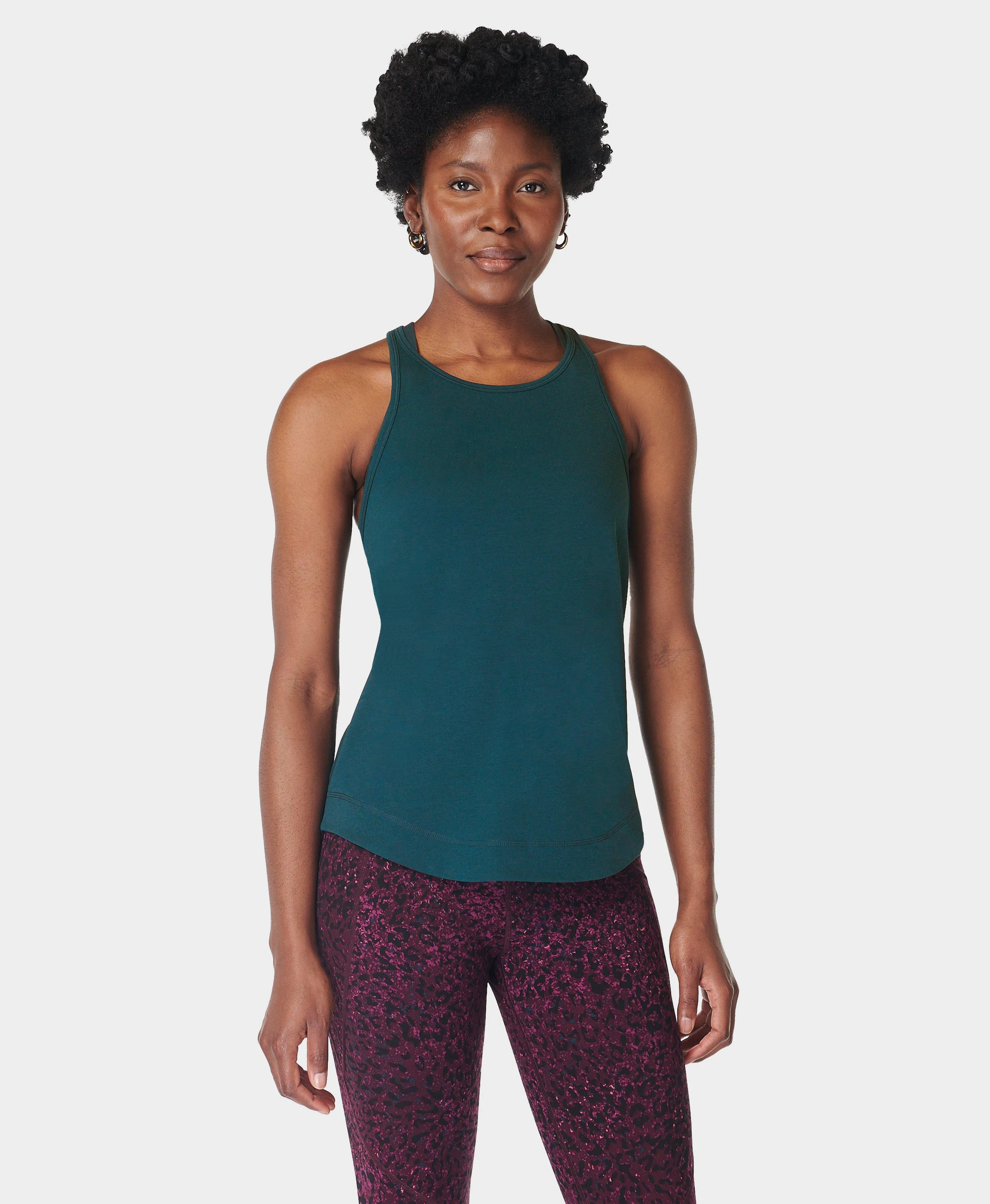 Breathe Easy Run Tank Top Sb9123 Deep-Green