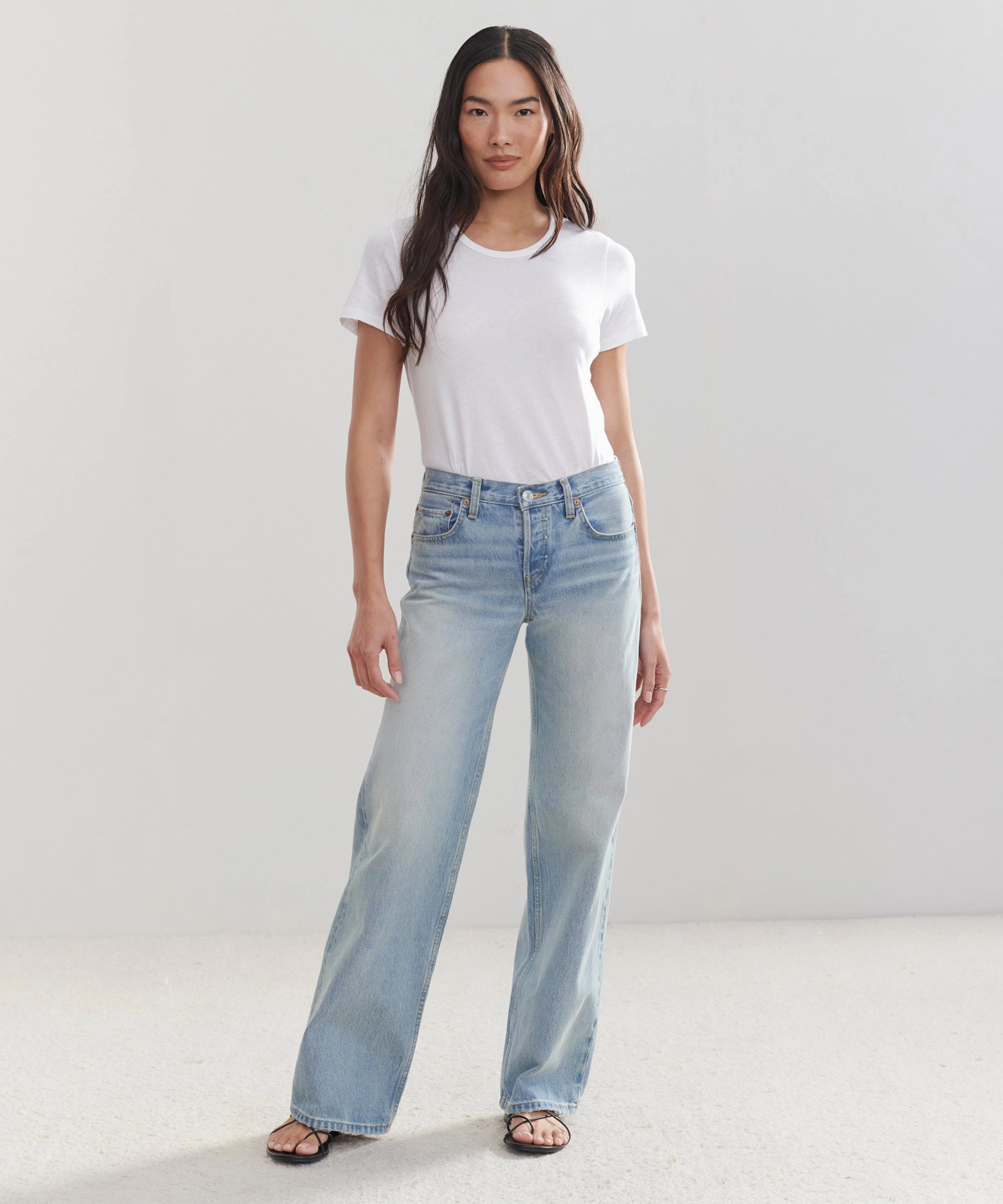 Mid Rise Wide Leg Comfy Essentials Wear