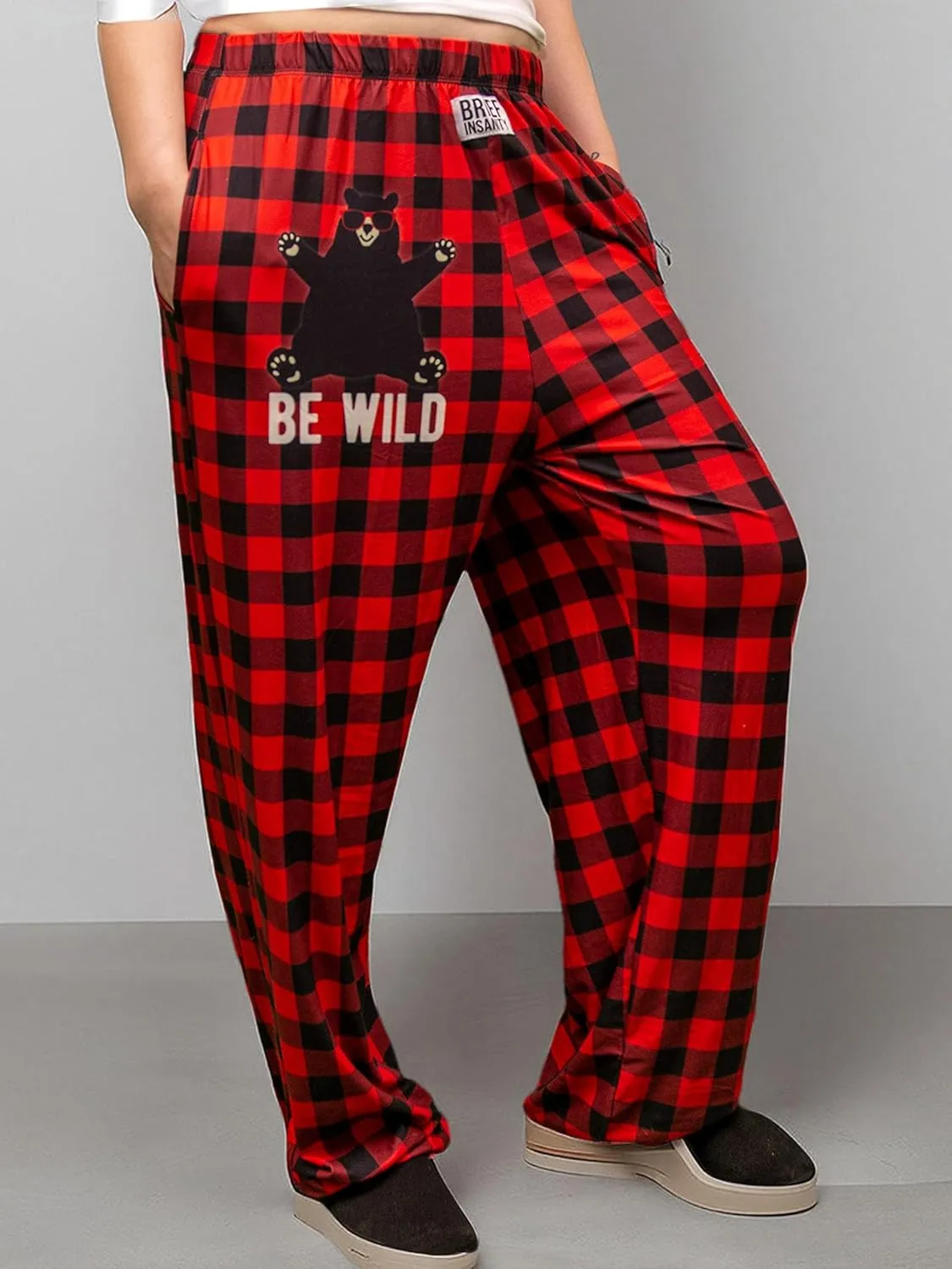 BRIEF INSANITY Lounge Pajama Pants - Comfy Lightweight Unisex Bottoms with Pockets - Soft Luxury Loungewear for Men & Women