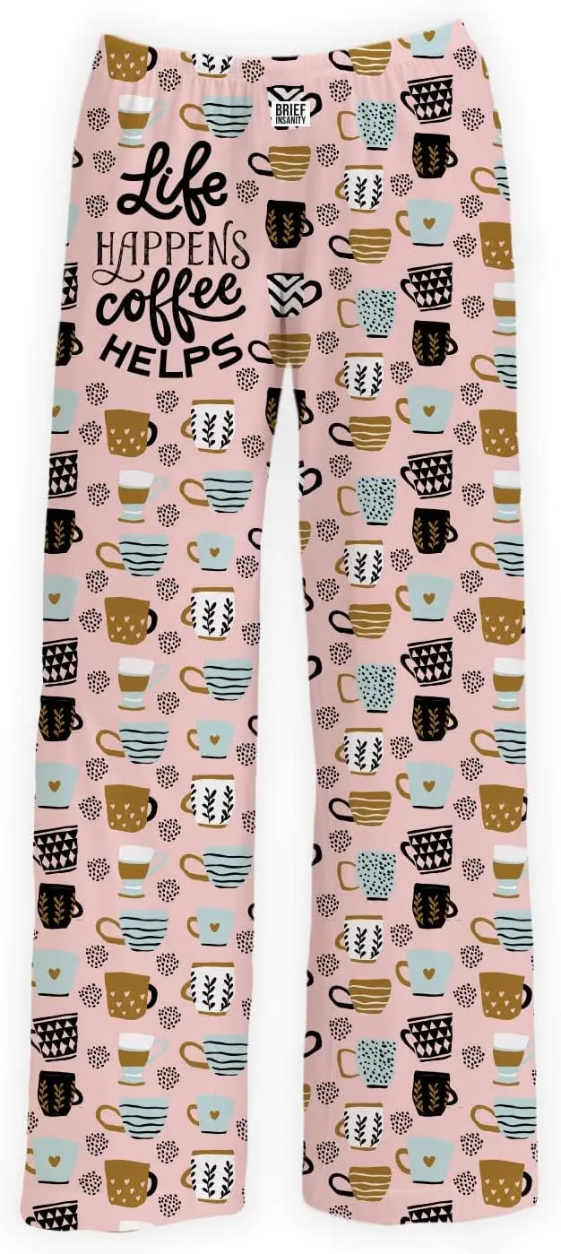 BRIEF INSANITY Lounge Pajama Pants - Comfy Lightweight Unisex Bottoms with Pockets - Soft Luxury Loungewear for Men & Women