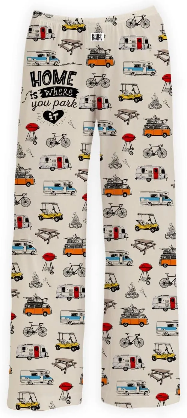 BRIEF INSANITY Lounge Pajama Pants - Comfy Lightweight Unisex Bottoms with Pockets - Soft Luxury Loungewear for Men & Women