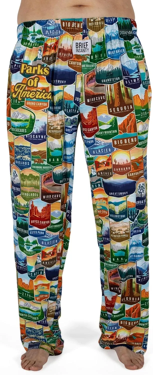 BRIEF INSANITY Lounge Pajama Pants - Comfy Lightweight Unisex Bottoms with Pockets - Soft Luxury Loungewear for Men & Women