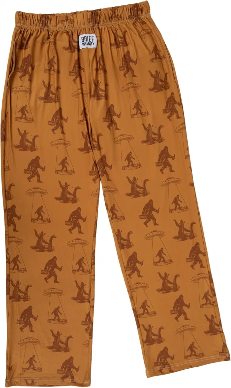 BRIEF INSANITY Lounge Pajama Pants - Comfy Lightweight Unisex Bottoms with Pockets - Soft Luxury Loungewear for Men & Women