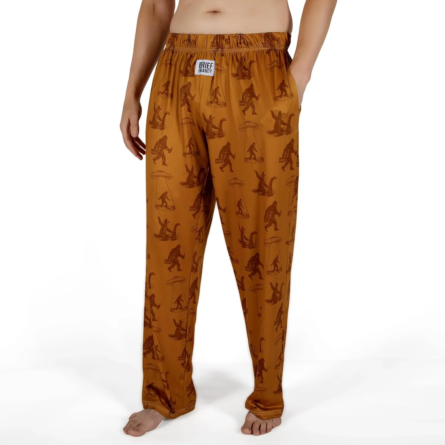 BRIEF INSANITY Lounge Pajama Pants - Comfy Lightweight Unisex Bottoms with Pockets - Soft Luxury Loungewear for Men & Women