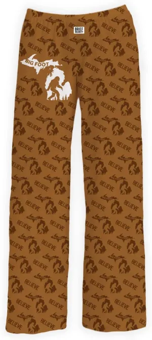 BRIEF INSANITY Michigan State Icon Themed Pajama Pants (S-XXL) Comfy Cool Loungewear Bottoms